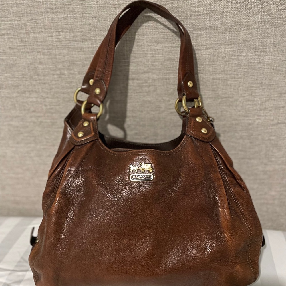 Brown Leather Coach